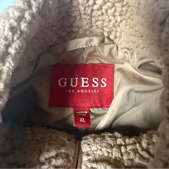 Guess Sherpa jacket teddy jacket bomber jacket - Picture 4 of 9